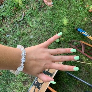 super pretty clear beachy sea bracelet